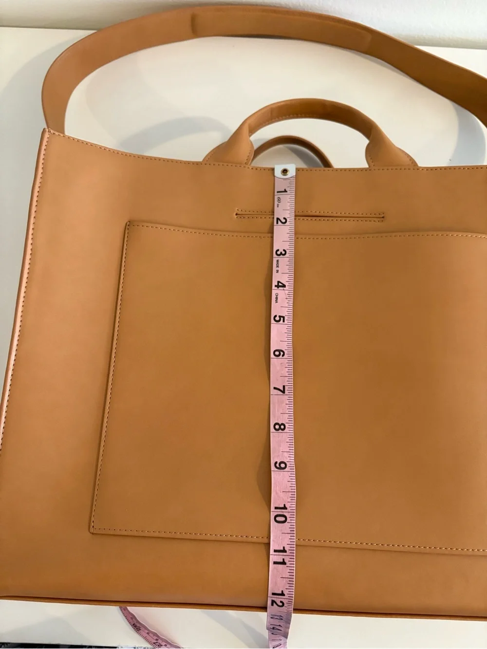 Dagne Dover || Large Daily Tote in Pinto Work Laptop Bag Tan Beige